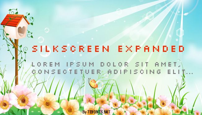 Silkscreen Expanded example
